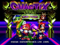 Knuckles Chaotix sur Sega Megadrive 32X